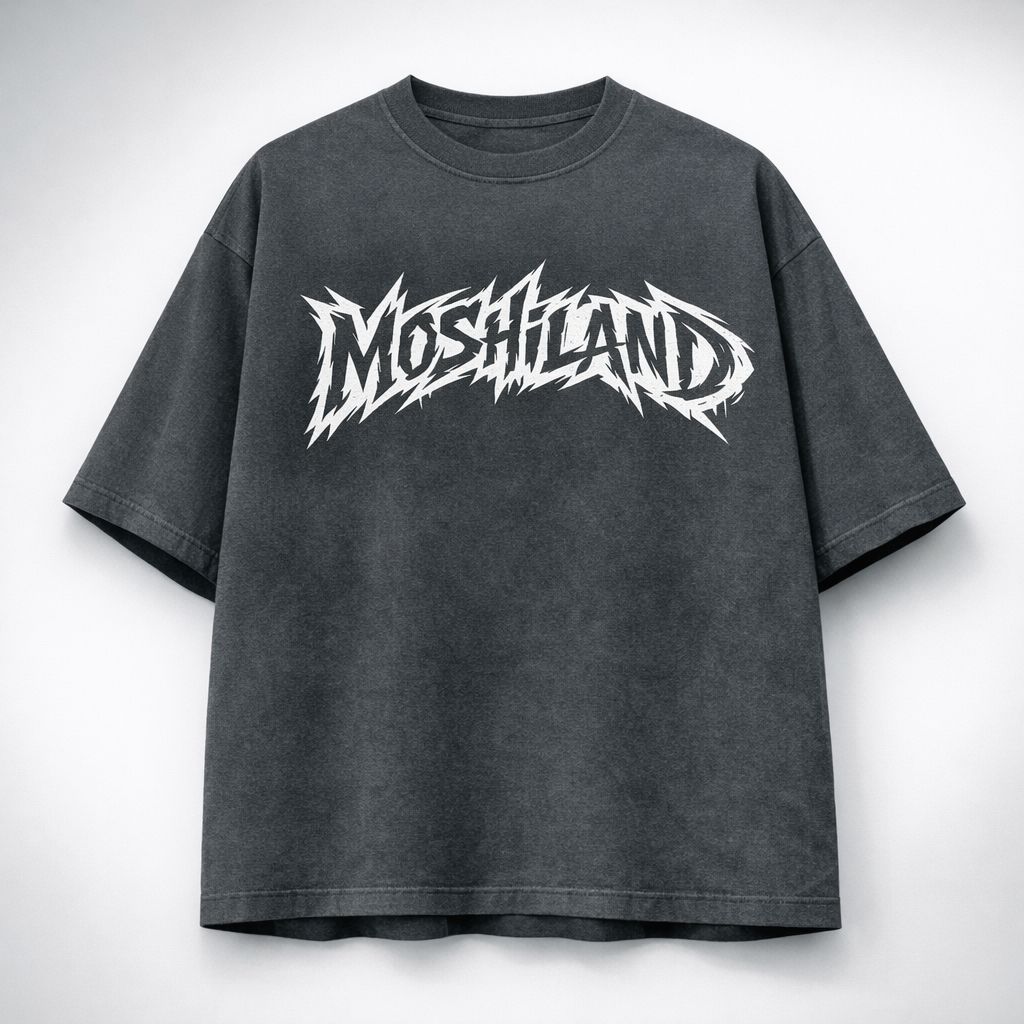 SELYLOVE WORLD TEE – Dark Gray Oversized Graphic T-Shirt