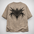SELYLOVE ABYSS VEIN TEE – Washed Clay Oversized