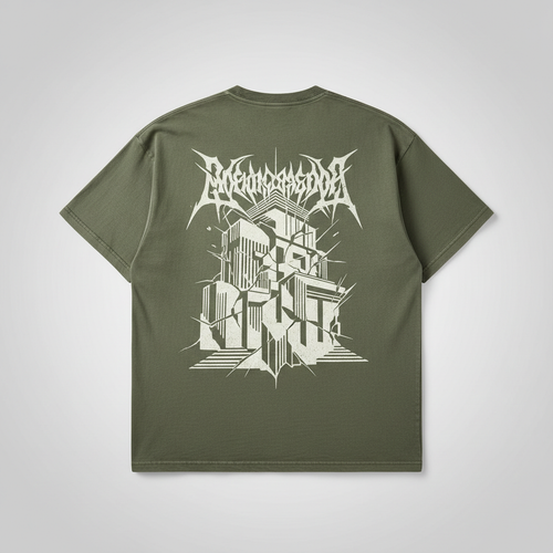 SELYLOVE BONE FRACTURE ENTITY TEE – Washed Moss Oversized