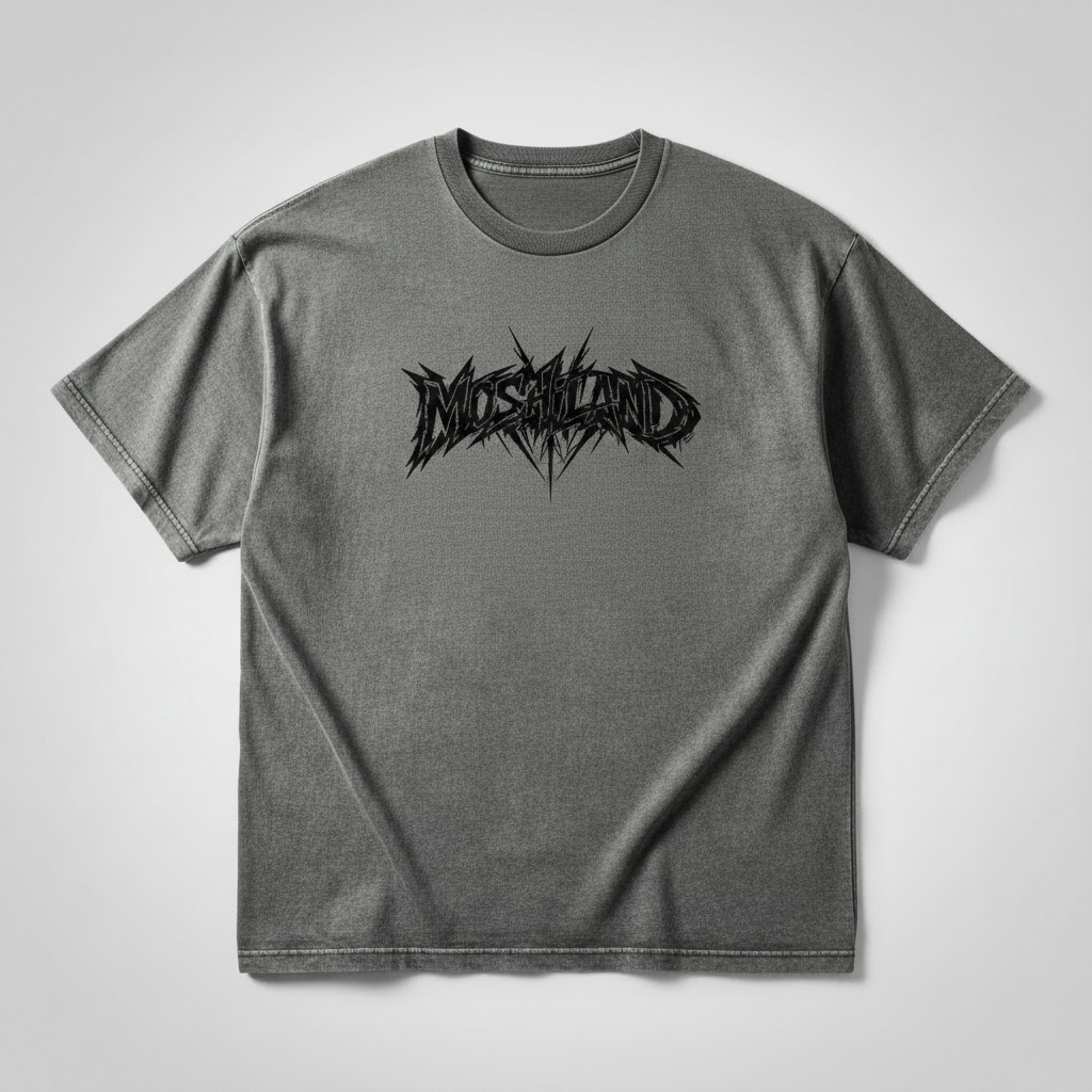 SELYLOVE CRYPT SPIKE TEE – Washed Stone Oversized