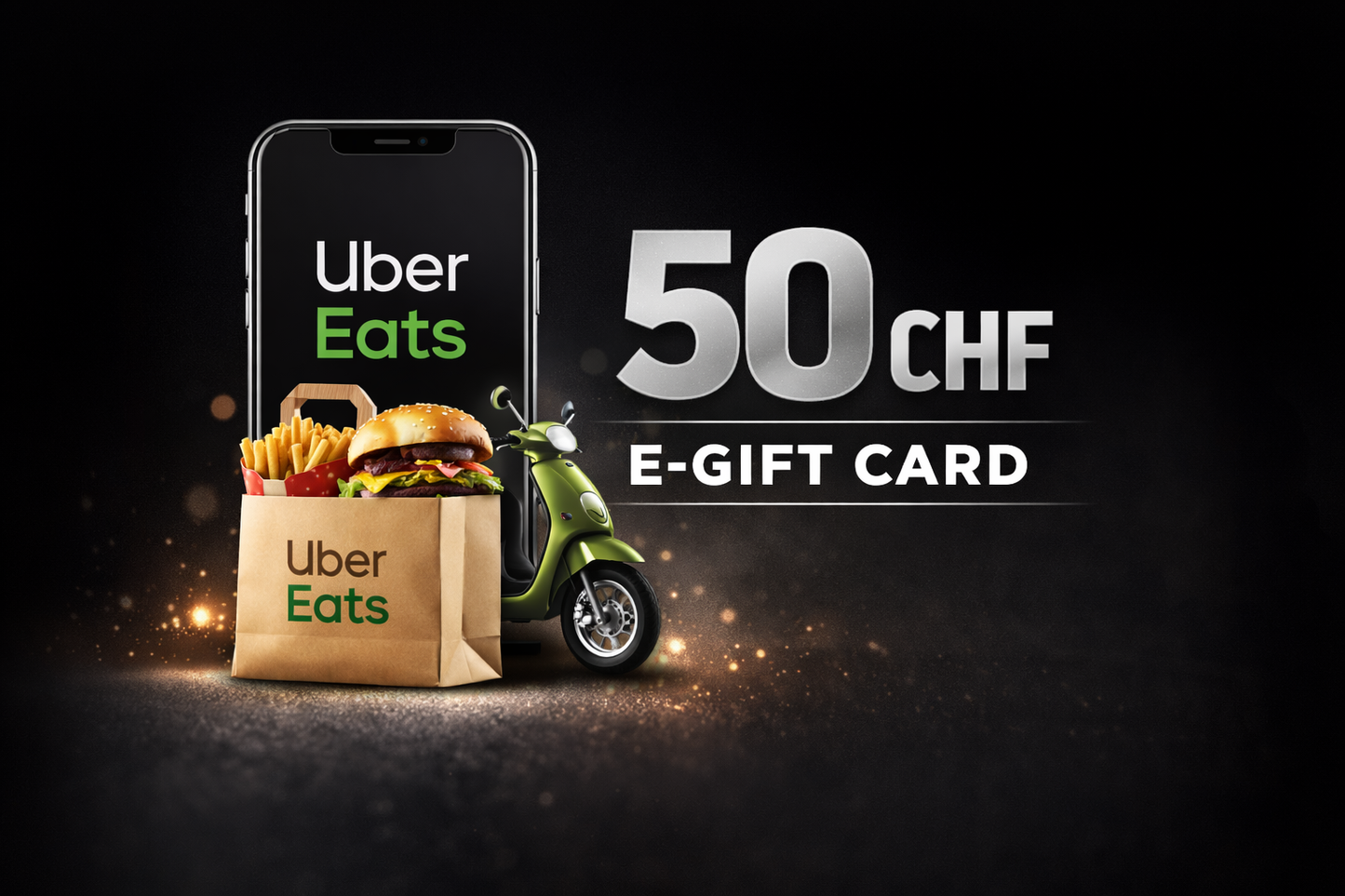 Uber Eats E-Gift Card de 50 CHF